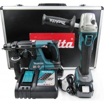 Bộ máy khoan, máy mài góc dùng Pin Makita DLX2161X
